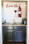 Wine Bar Kitchen Vinyl Home Decor Wall Decal