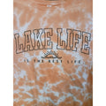 Lake Life is the Best Life Coral Tie Dye Tee T-Shirt Size Medium ***