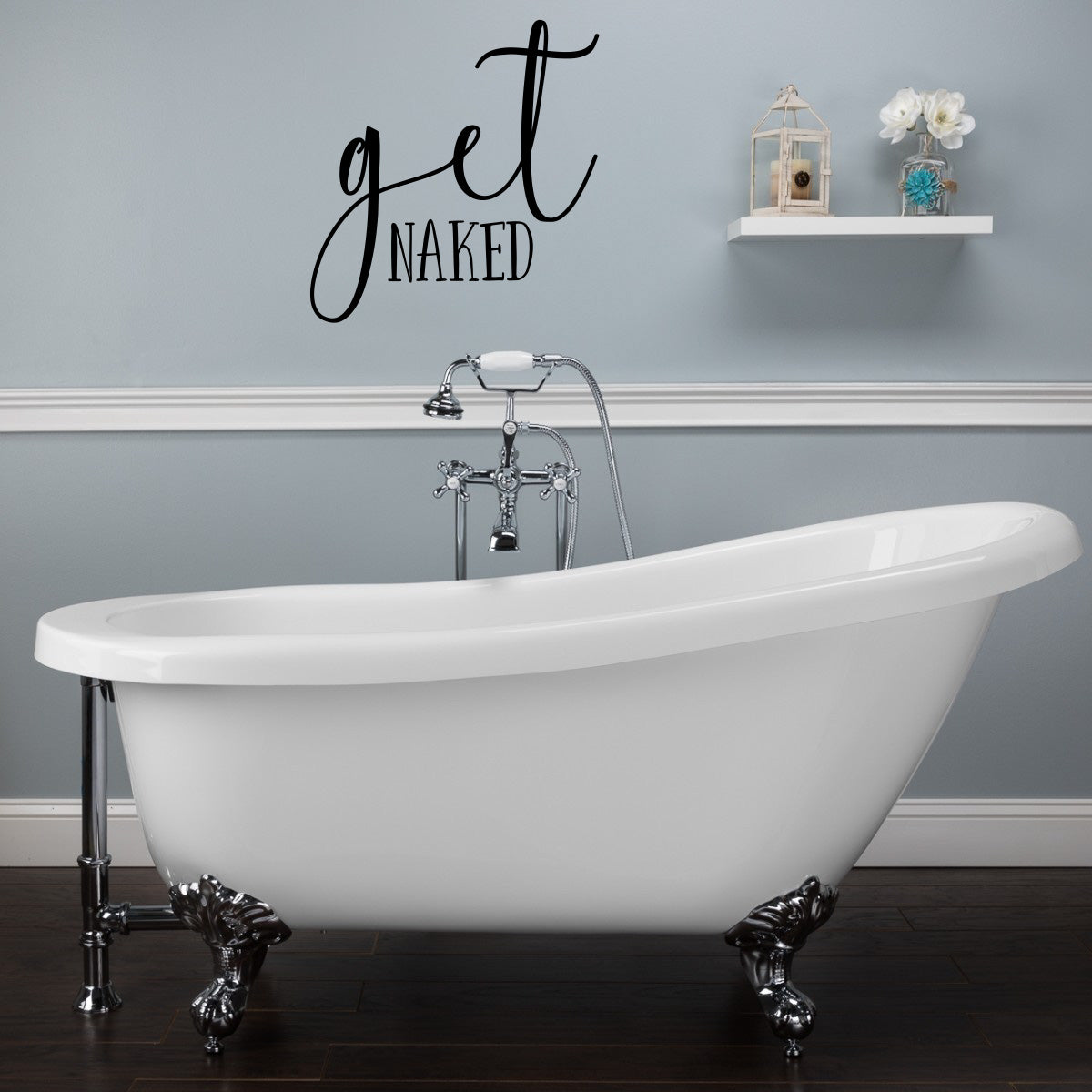 Get Naked Vinyl Home Decor Wall Decal 