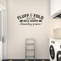 Fluff and Fold Laundry Service Vinyl Home Decor Wall Decal
