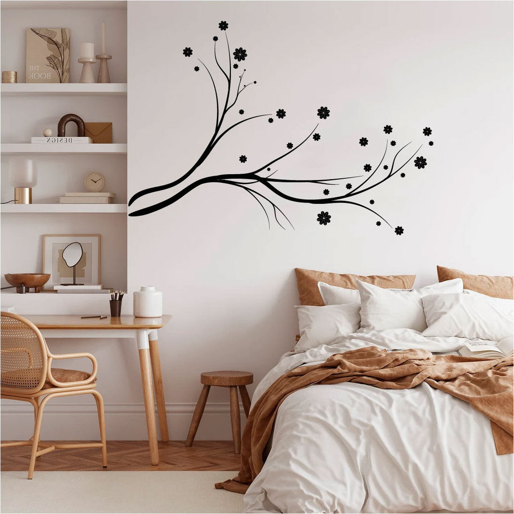 Tree Branch Silhouette Vinyl Home Decor Wall Decal 