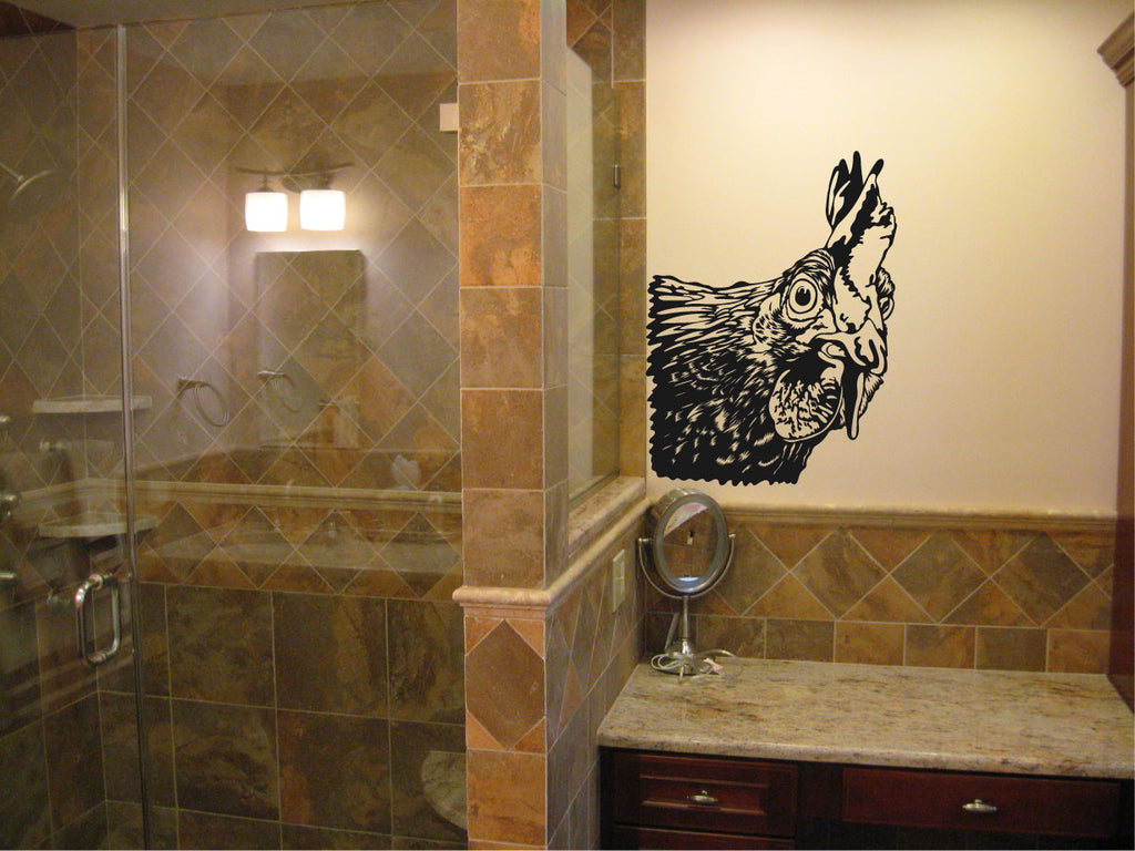Chicken Vinyl Home Decor Wall Decal 