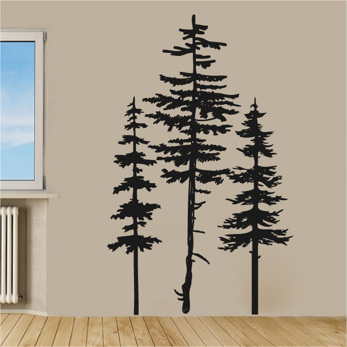 Pine Trees Vinyl Home decor Wall Decal