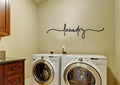 Laundry Vinyl Wall Decal 