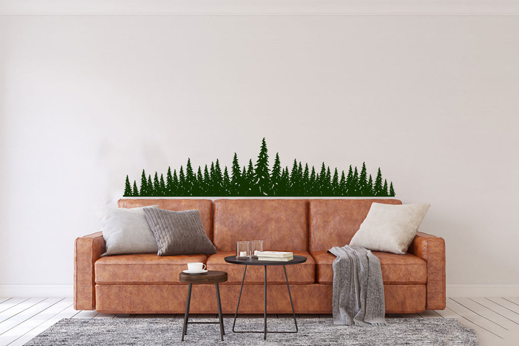 Pine Trees Forest Vinyl Home Décor Wall Decal 