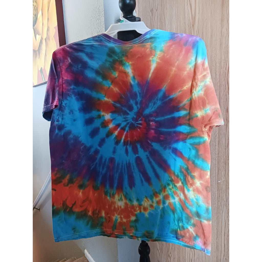 Lake Bum Spiral Tie Dye T-Shirt New Size 2XL ***