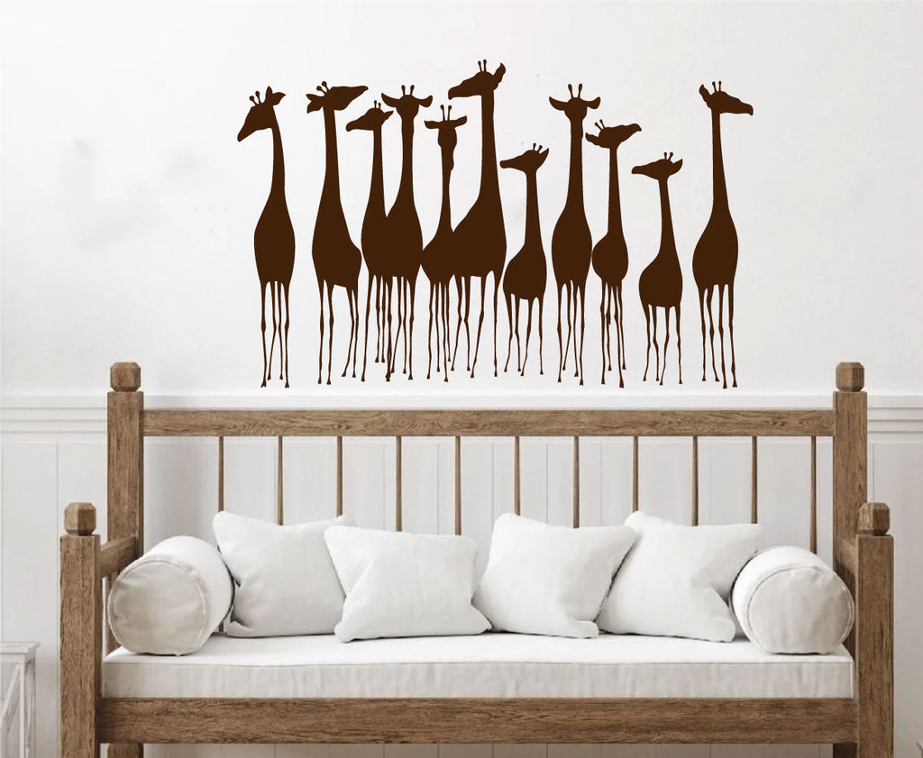 Giraffes Vinyl Home Decor Wall Decal 