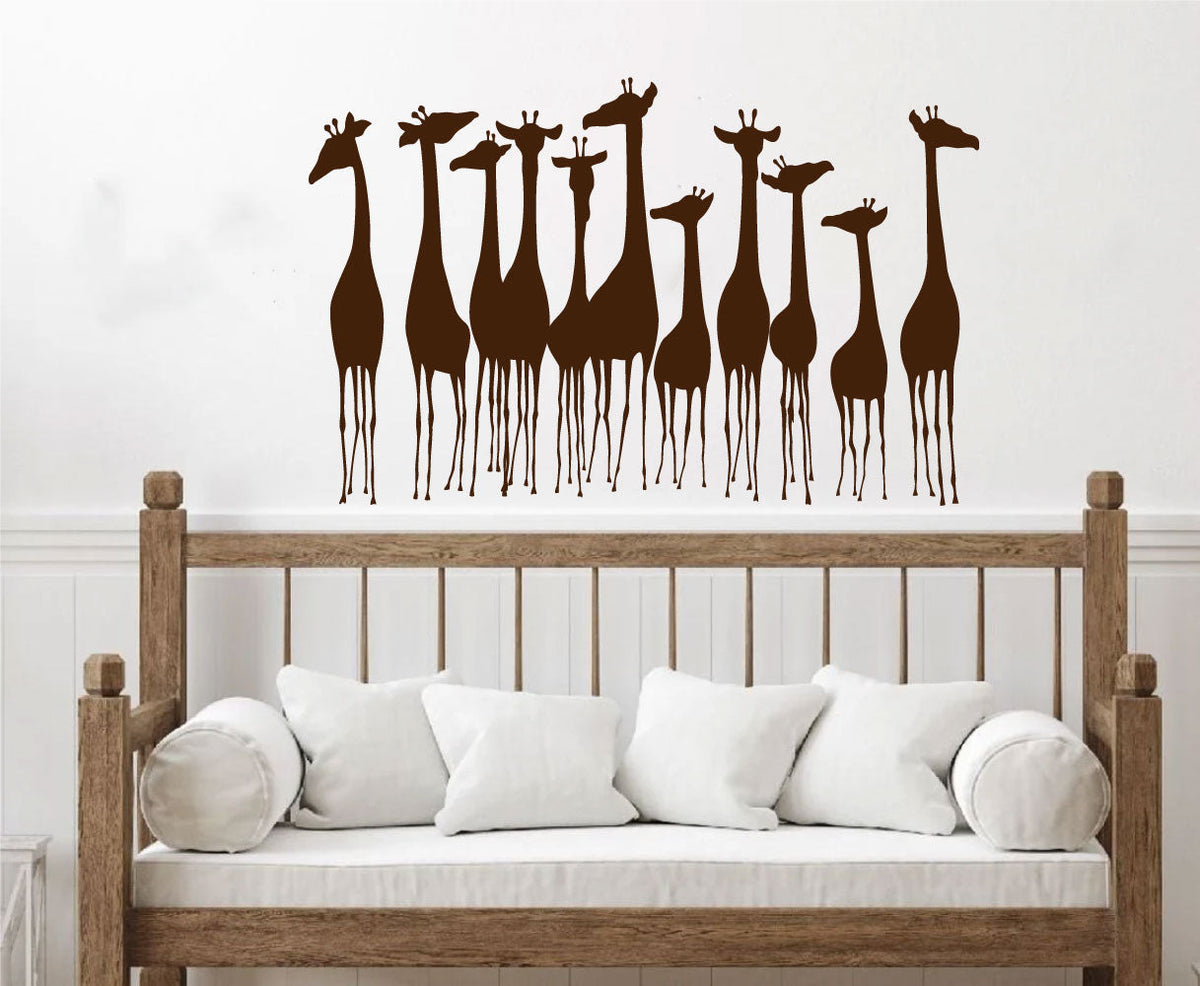 Giraffes Vinyl Home Decor Wall Decal 