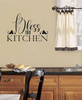 Bless This Kitchen Vinyl Home Decor Wall Decal Words 
