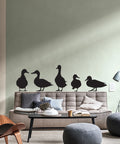 Ducks Flock Silhouette Die Cut Home Decor Decal 