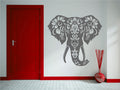Elephant Head Vinyl Wall Decal
