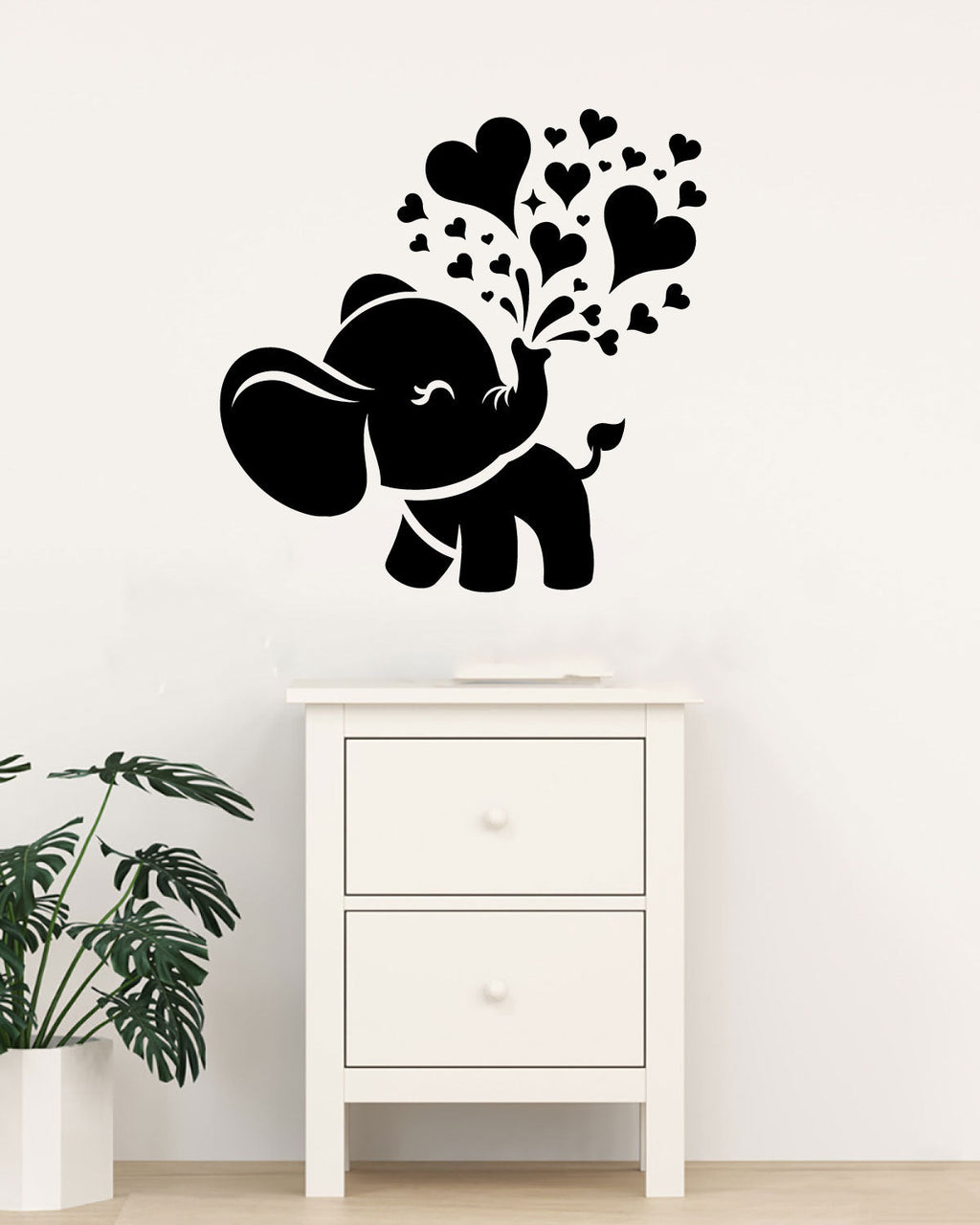 Elephant Baby Vinyl Wall Decal