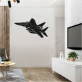 F-15 Eagle Fighter Jet Military Airplane Silhouette Vinyl Wall Decal