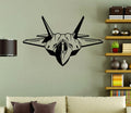 F-22 Raptor Military Airplane Silhouette Vinyl Wall Decal
