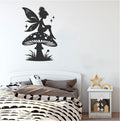 Fairy and Mushroom Vinyl Wall Decal