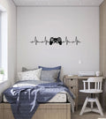 Game Controller Heartbeat Vinyl Wall Decal