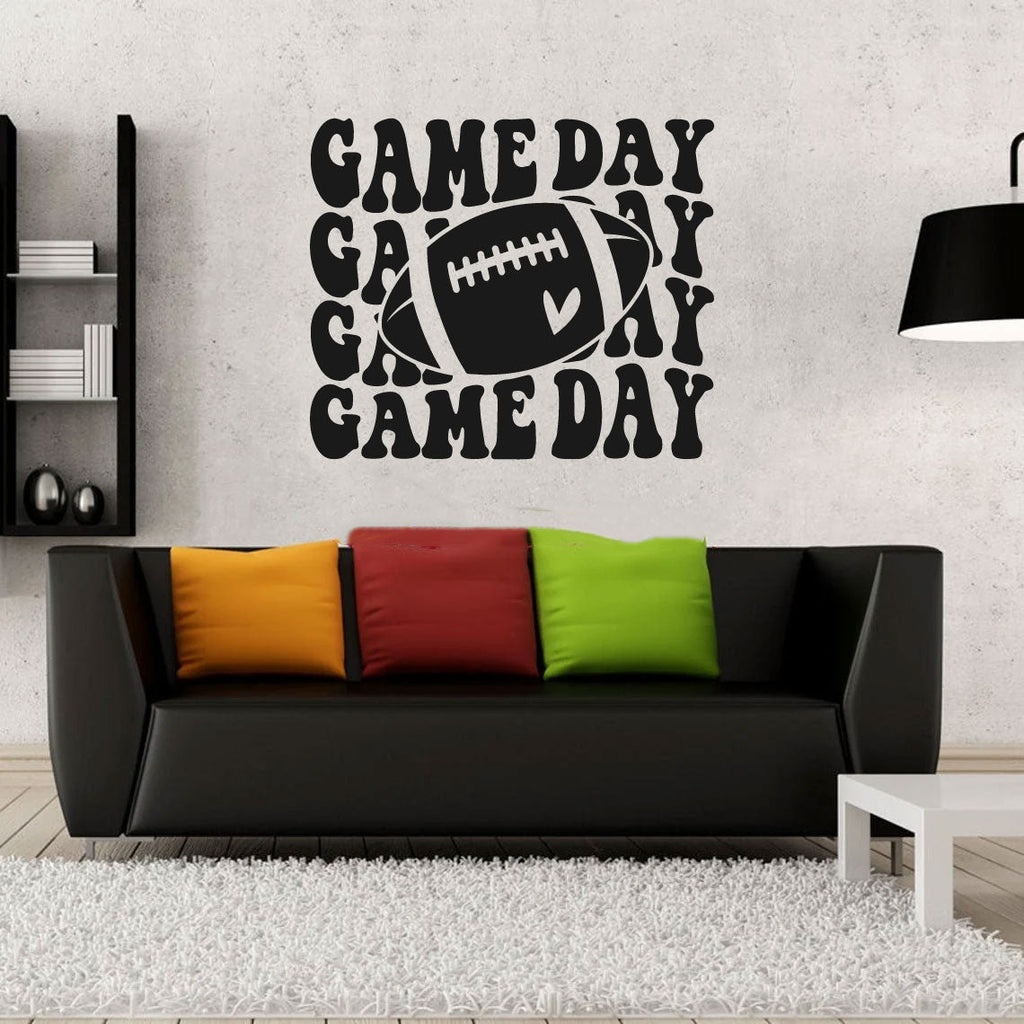 Game Day Football Vinyl Wall Decal