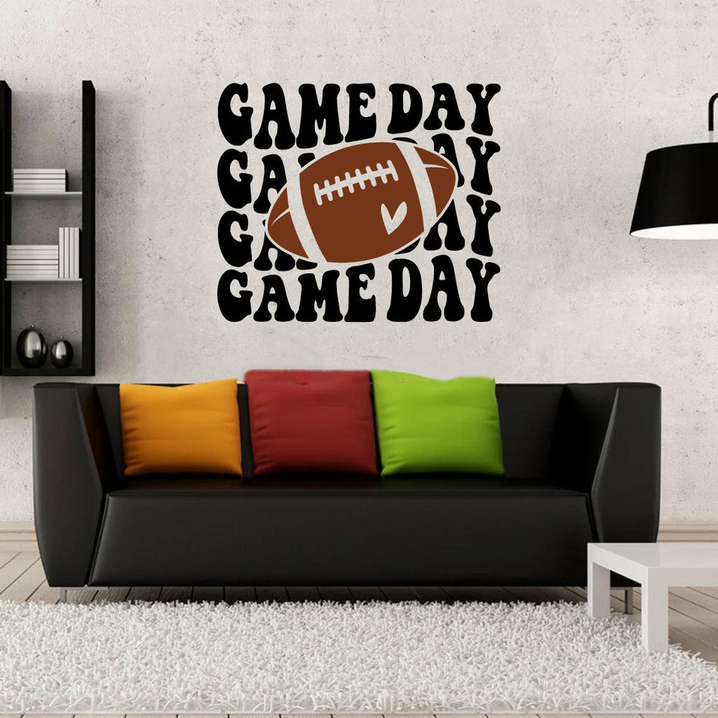 Game Day Football Vinyl Wall Decal