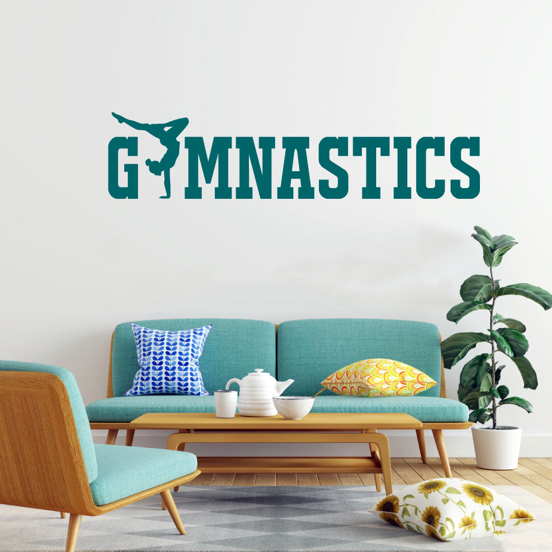 Gymnastics Vinyl Wall Words Decal