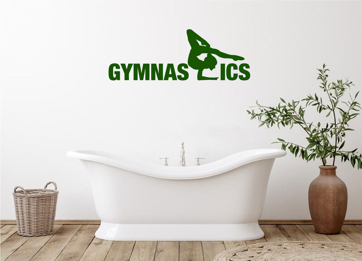 Gymnastics Vinyl Wall Words Decal
