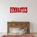 Gymnastics Vinyl Wall Words Decal