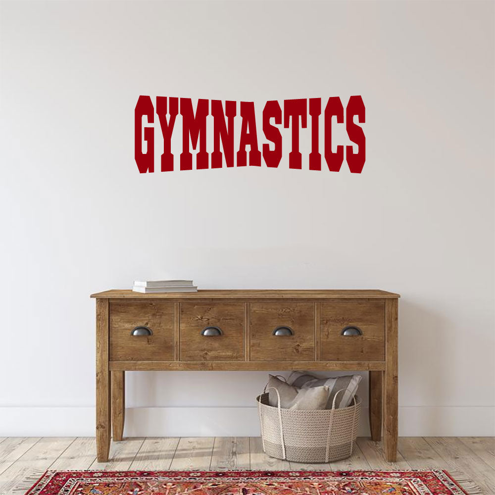 Gymnastics Vinyl Wall Words Decal