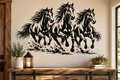 Three Running Horses Wall Decal