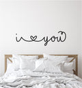 I Love You Vinyl Home Decor Decal Words 
