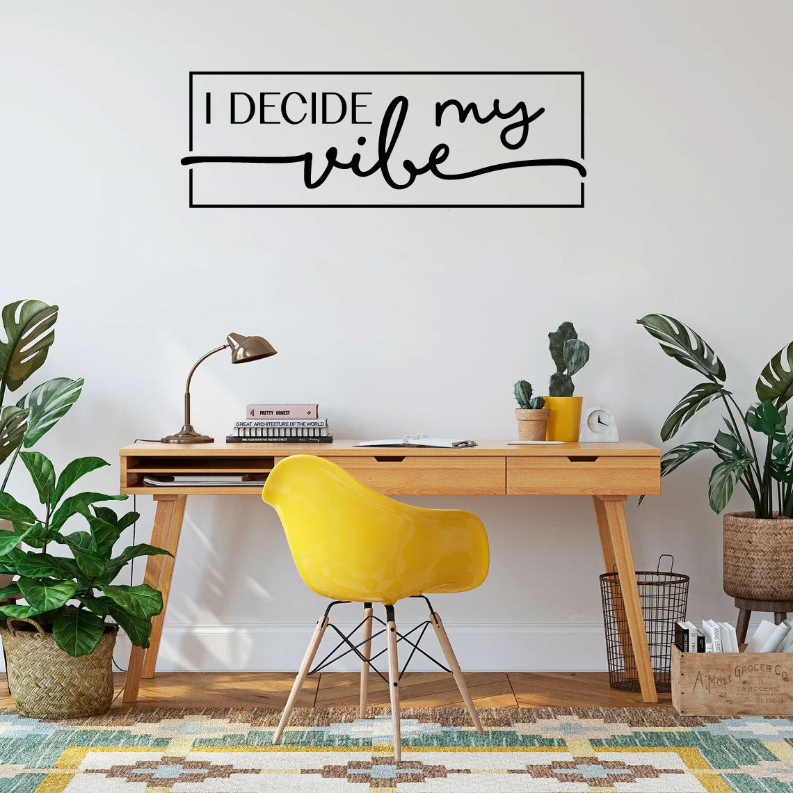 I Decide My Vibe Vinyl Wall Words Decal