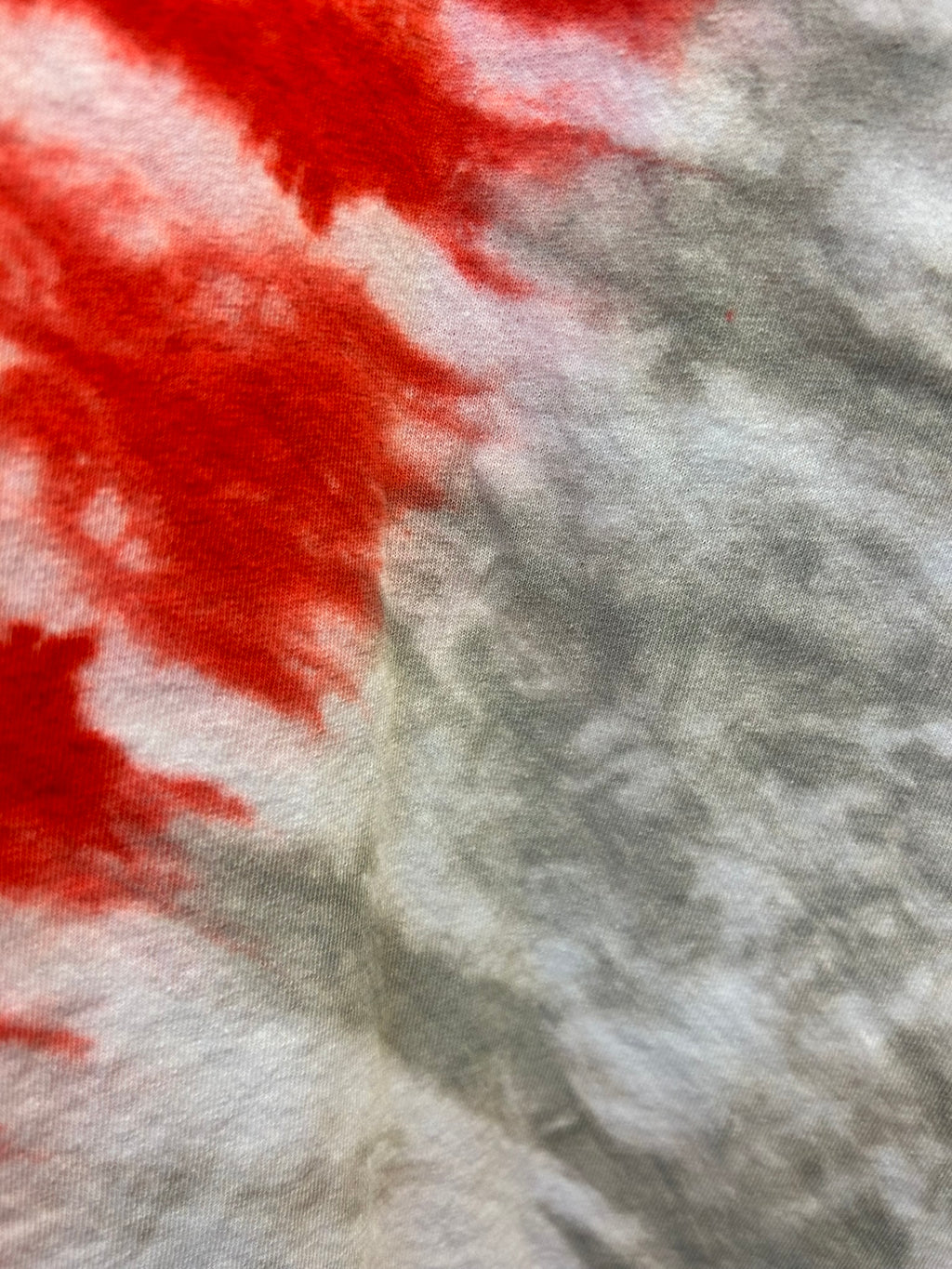 Red and Gray Spiral Tie Dye T-Shirt Unisex