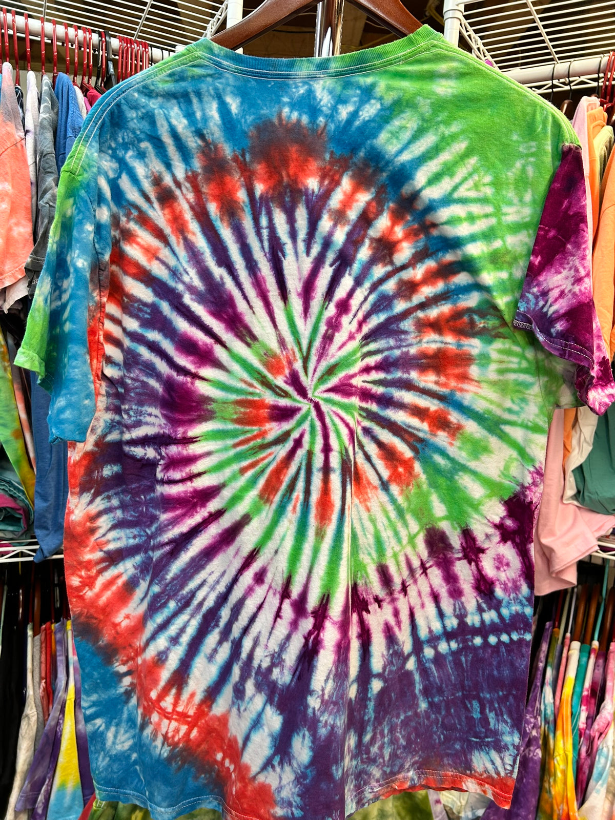 Colorful Spiral Tie Dye T-Shirt Unisex 3XL ***