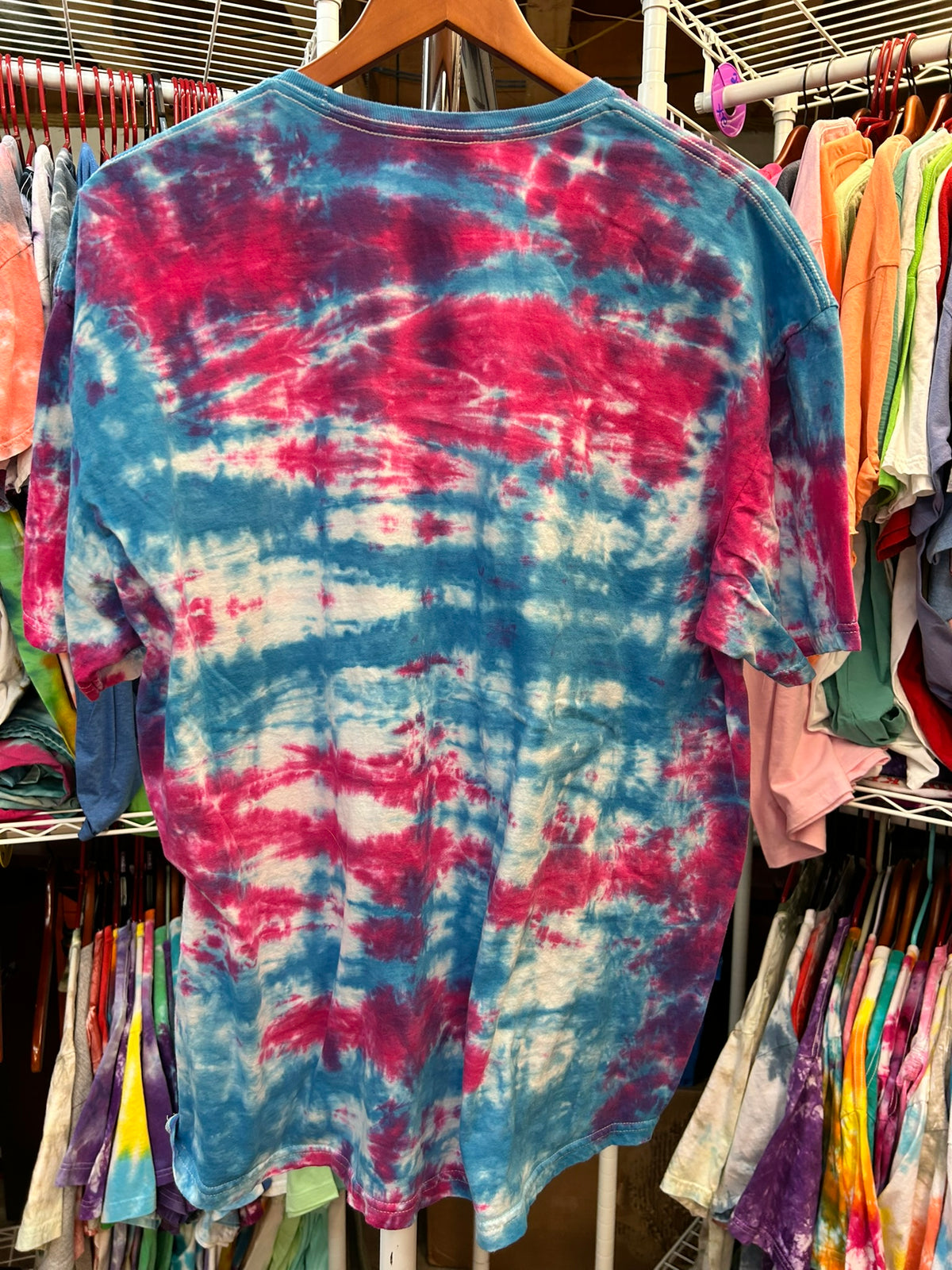 Turquoise and Pink Tie Dye T-Shirt Unisex