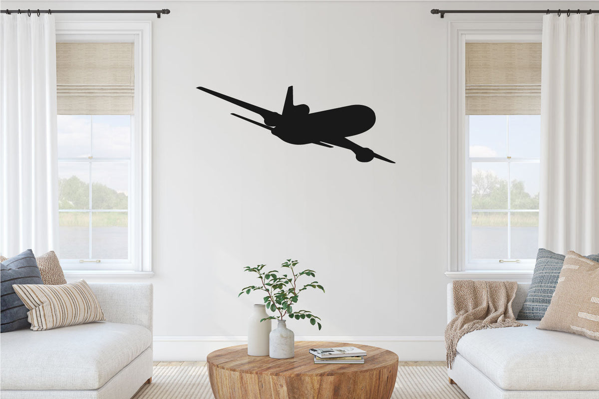 L10-11 Jumbo Jet Airplane Silhouette Vinyl Wall Decal