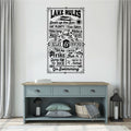 Lake Rules Vinyl Wall Words Decal