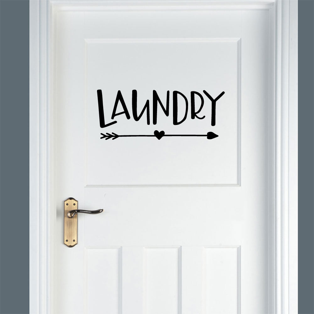 Laundry Vinyl Home Decor Wall Decal 