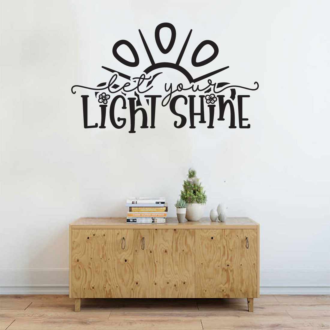 Let Your Light Shine Vinyl Wall Words Decal