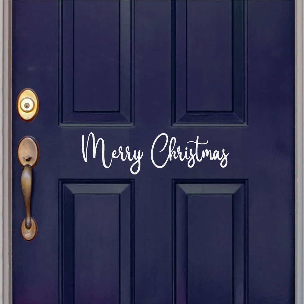 Merry Christmas Vinyl Home Decor Wall Decal 