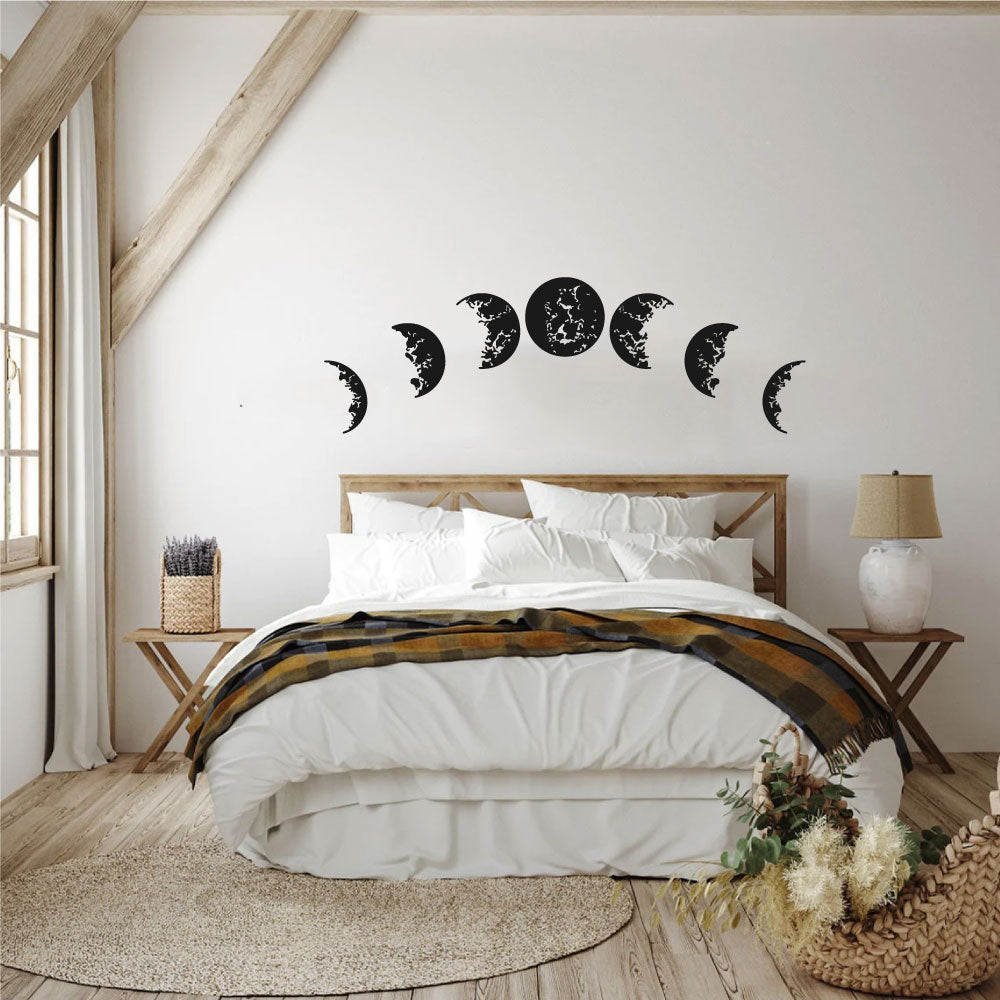 Moon Phases Celestial Vinyl Wall Decal