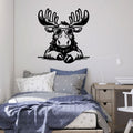 Cute Moose in Sunglasses Vinyl Wall Decal