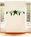 Primitive Heart and Star Scroll Vinyl Home Decor Decal 