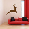 Reindeer Silhouette Christmas Vinyl Wall Decal