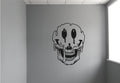 Smiley Face Melting Skull Vinyl Wall Decal