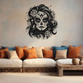 Sugar Skull Girl Vinyl Wall Decal