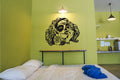Sugar Skull Girl and Rose Vinyl Wall Decal