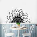 Sunflower Half Vinyl Wall Decal