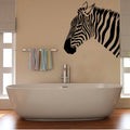 Zebra Head Vinyl Home Decor Wall Decal 
