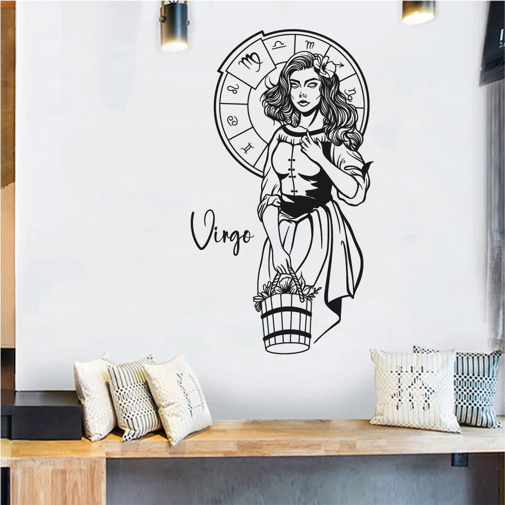 Zodiac Virgo Goddess Demeter Vinyl Wall Decal 