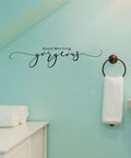 Good Morning Gorgeous Vinyl Home Bathroom Decor Wall Decal Words 