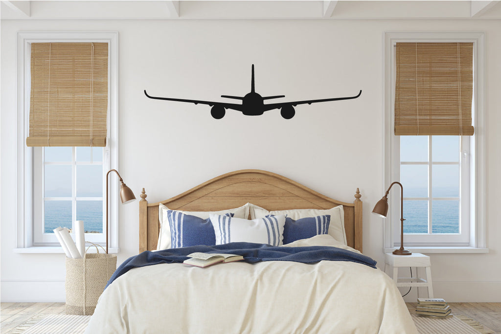 A-350 Airplane Silhouette Vinyl Wall Decal