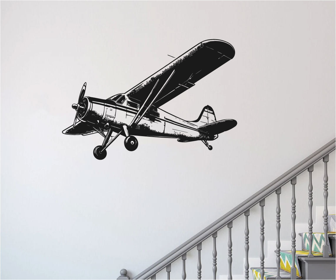 Airplane Silhouette Vinyl Wall Decal